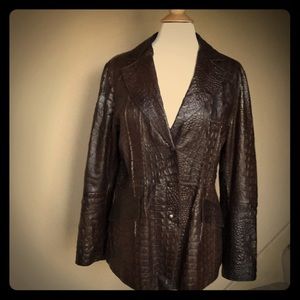 Stunning croc blazer